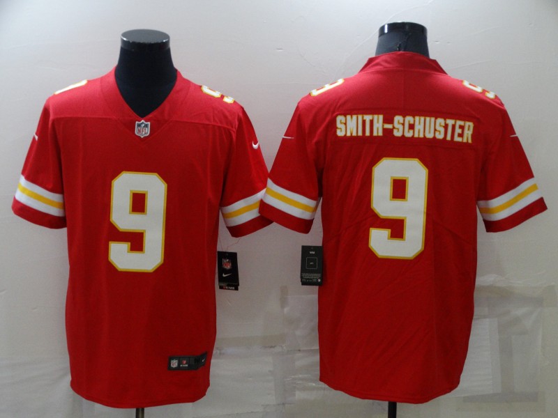Men Kansas City Chiefs 9 Smith schuster Red Nike Vapor Untouchable Limited 2022 NFL Jersey
